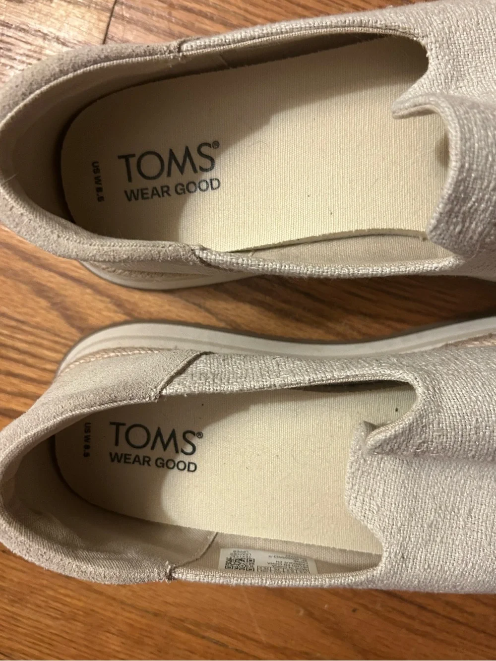Toms Women’s 8.5 Classic Cream Old Money Minimalist Platform Espadrille Flats